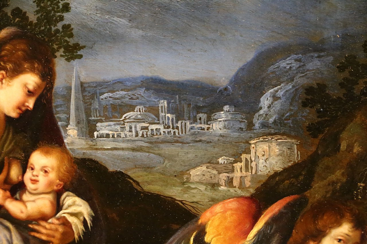 Fuga in Egitto - Galleria degli Uffizi, Firenze, dettaglio
